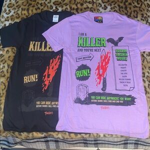 Teen Hearts Black Or Lilac Horror Graphic Tee